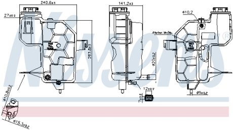 Бачок розширювальний NISSENS 996242