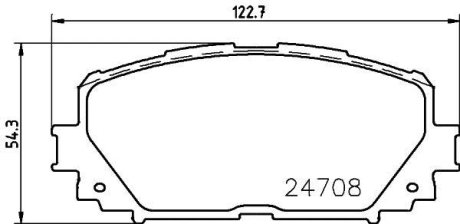 Гальмівні колодки TOYOTA Yaris/Prius \'\'F "06>> NISSHINBO NP1060