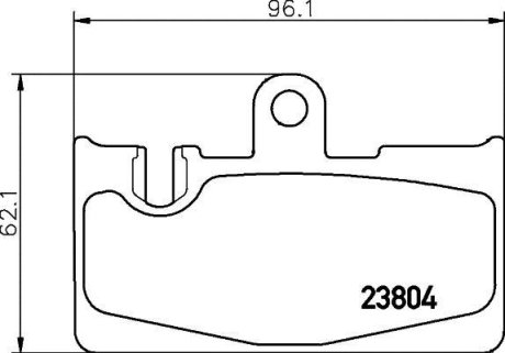 Колодки тормозные дисковые задні Lexus 430 (00-06) NISSHINBO NP1102