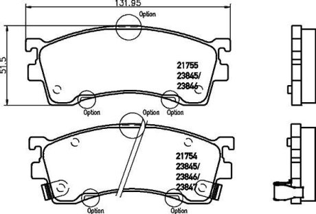 Колодки тормозные дисковые передние Mazda 626 1.6, 1.8 2.0 (91-97) NISSHINBO NP5003