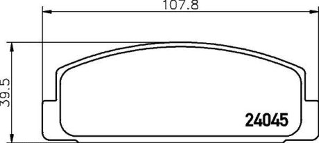 Колодки тормозные дисковые задні Mazda 626 1.8, 2.0 (97-02) NISSHINBO NP5011