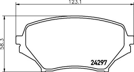 Колодки тормозные дисковые передні Mazda MX-5 1.8, 2.0 (05-15) NISSHINBO NP5044 (фото 1)