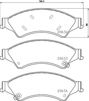 Колодки тормозные дисковые Ford Ranger (TKE) (11-) NISSHINBO NP5049