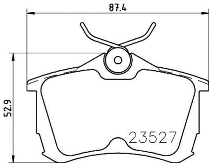 Колодки тормозные дисковые задні Honda Accord VII 2.0, 2.4 (03-08) NISSHINBO NP8029