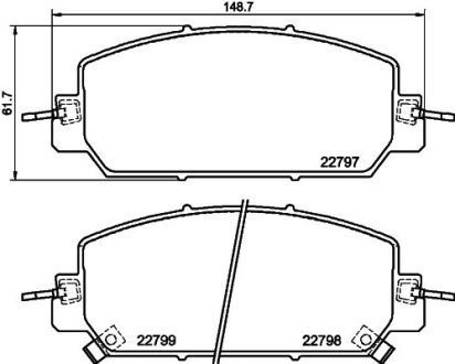 Колодки тормозные дисковые передні HONDA CR-V V RW,RT (16-) NISSHINBO NP8054