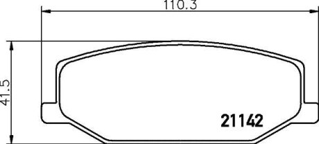 Колодки тормозные дисковые передні Suzuki Jimny 1.3 (98-) NISSHINBO NP9006