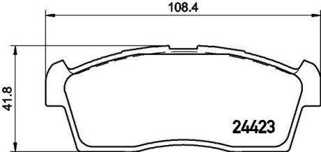 Колодки тормозные дисковые передні Suzuki MR Wagon (01-06) NISSHINBO NP9012