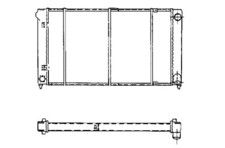 Радіатор охолодження двигуна NRF 503003