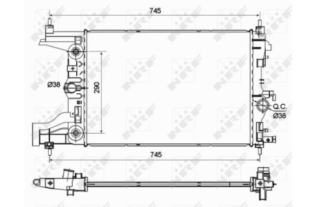 Радиатор NRF 53122