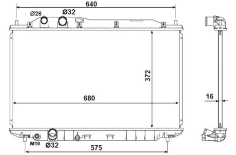 Радиатор NRF 53534