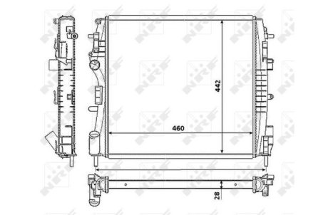 Радіатор NRF 53938