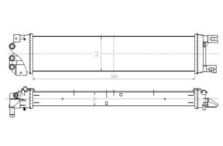 Радиатор NRF 550026