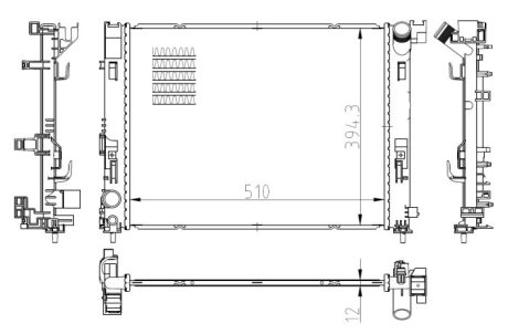 Радиатор NRF 550038