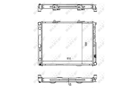 Радиатор охолоджування NRF 58253