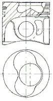 Поршень двигуна NURAL 87-114900-05 (фото 1)
