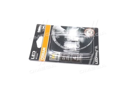 ЛАМПА 1W 12V W2.1X9.5D BLI2 OSRAM 2827DYP-02B (фото 1)