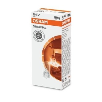 Автолампа W2W W2,1x9,5d 2 W 2,6 W прозрачная OSRAM 2840 (фото 1)