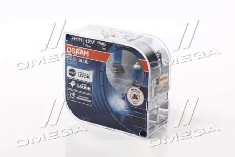 Автолампа Cool Blue Boost H11 PGJ19-2 75 W темно-голубая OSRAM 62211CBBHCB