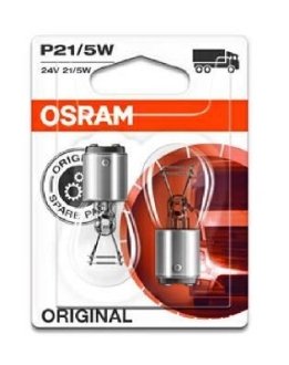 7537-BLI2 ЛАМПА P21/5W 24V 21W BAY15d BLI STANDARD OSRAM 7537-02B