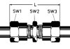 З`єднувач прямой 4x4 пластикових трубок з гайками PE AUTOMOTIVE 076.000-10A (фото 2)