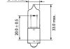 HY21W 12V 21W BAW9s (Orange) PHILIPS 12146CP (фото 3)