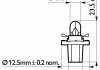 Bax 12v-1,2w (bax8,5d2) black (блистер 2шт.) PHILIPS 12598 B2 (фото 3)