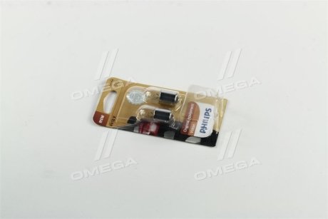 Лампа розжарювання R10W 12V 10W BA15s 2шт blister (вир-во) PHILIPS 12814B2 (фото 1)