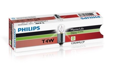 ЛАМПА T4W 13929 ML 24V CP (10) MASTERLIFE 13929ML PHILIPS 13929MLCP