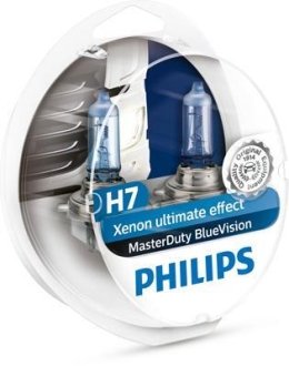 H7 MasterDuty BlueVision 24V 70W PX26d Set 2 pc. PHILIPS 13972MDBVS2