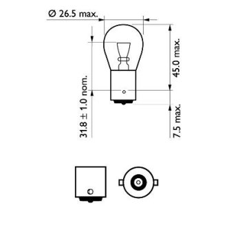 Автомобiльна лампа PHILIPS 36318030