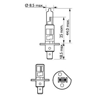 Автомобiльна лампа PHILIPS 36322728