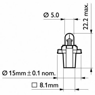 Автомобiльна лампа PHILIPS 48396628