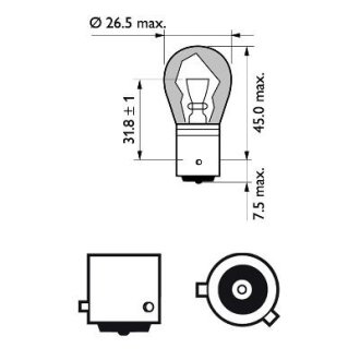 Автомобiльна лампа PHILIPS 52372930