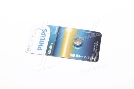 Батарейка A76 - 1.5V 1-blister (LR44 / LR1154) - Alkaline B1 (вир-во) PHILIPS A76/01B