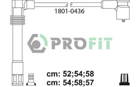 Комплект кабелів високовольтних PROFIT 18010436