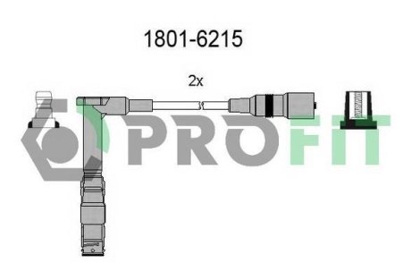 Комплект кабелів високовольтних PROFIT 18016215