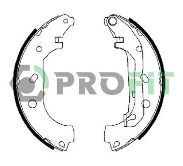 Колодки гальмівні барабанные PROFIT 50010648