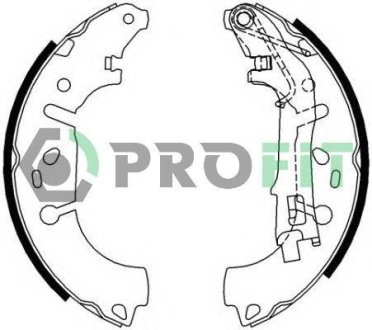 Колодки гальмівні барабанні PROFIT 50010682