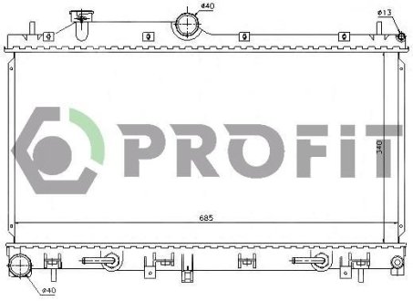 Радиатор охолоджування PROFIT PR2910A2