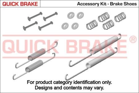 Комплект пружинок колодок ручного гальма QUICK BRAKE 105-0617