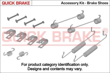 Комплект пружинок колодок ручного гальма QUICK BRAKE 105-0805 (фото 1)