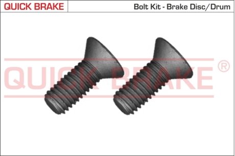 Комплект болтів гальмівного диску/барабану QUICK BRAKE 11676K (фото 1)