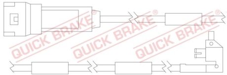 Датчик зносу гальмівних колодок QUICK BRAKE WS 0121 A