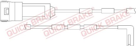 Датчик зносу гальмівних колодок QUICK BRAKE WS 0193 A