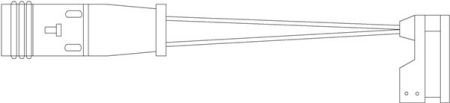 Датчик зносу гальмівних колодок (задніх) MB Sprinter/Vito/VW Crafter 03- (L=10 QUICK BRAKE WS 0229 A (фото 1)