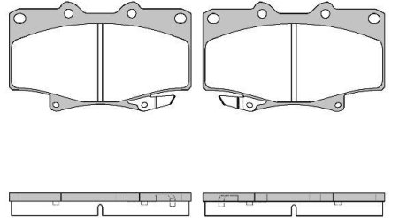 Колодка торм. диск. TOYOTA LAND CRUISER 12.1988- передн. REMSA 0429.04