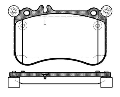 1465 00_колодки дисковые п. mb clscl c216 5.0 11> REMSA 1465.00