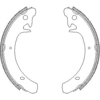 Колодки гальмівні барабанные REMSA 412900