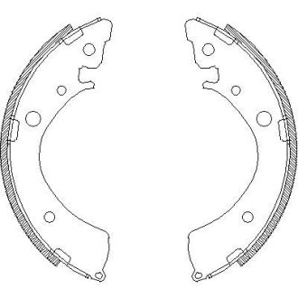 Колодки гальмівні барабанні REMSA 436700