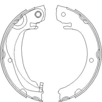 Колодки гальмівні барабанные REMSA 468000